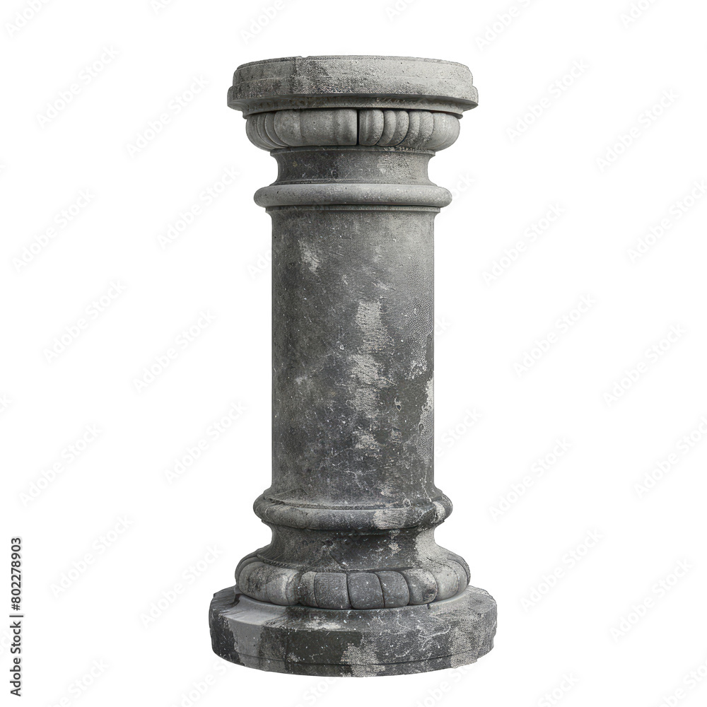 cement pillar Isolated on white background cement pillar Isolated on white background