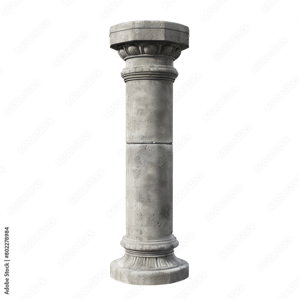 cement pillar Isolated on white background cement pillar Isolated on white background