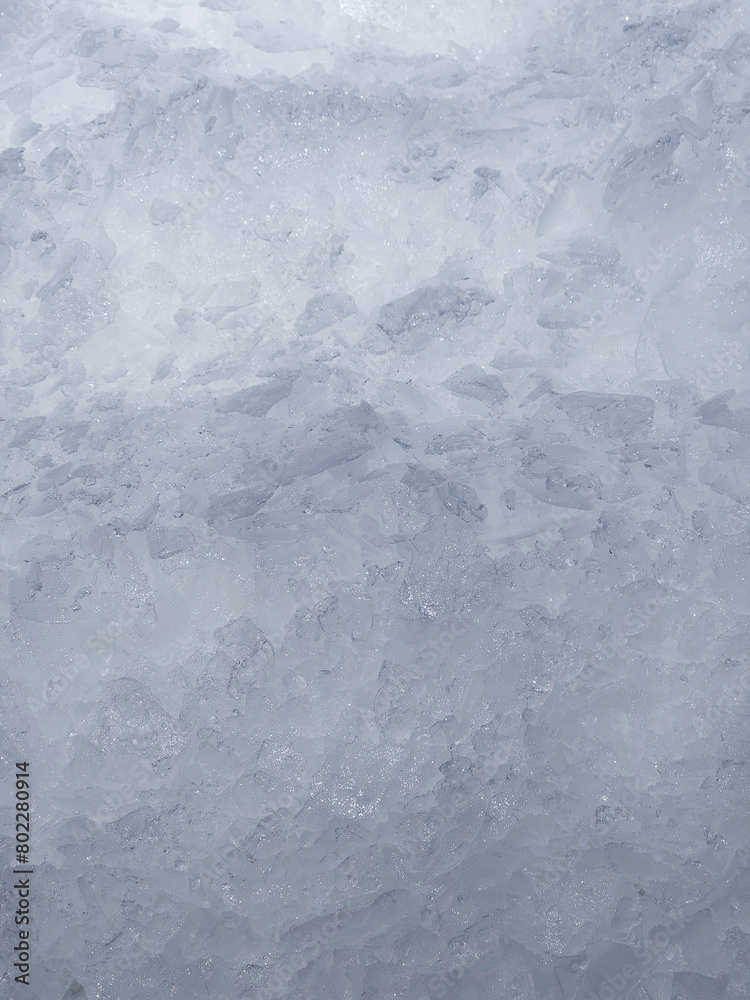 Ice. Fine crushed ice. Ice surface texture Ice. Fine crushed ice. Ice surface texture