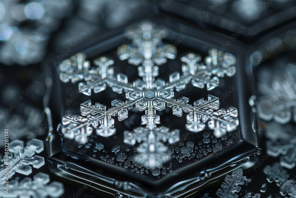 snowflake close-up snowflake close-up