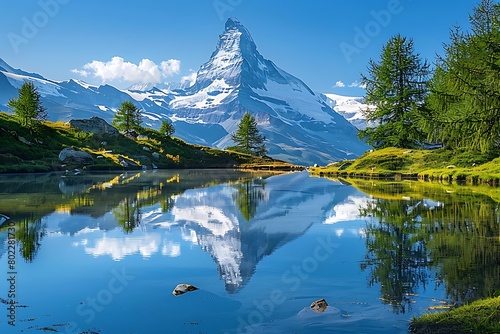 The_Matterhorn_reflected in the Sea