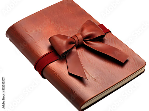 A beautiful bow binned leather  diary 