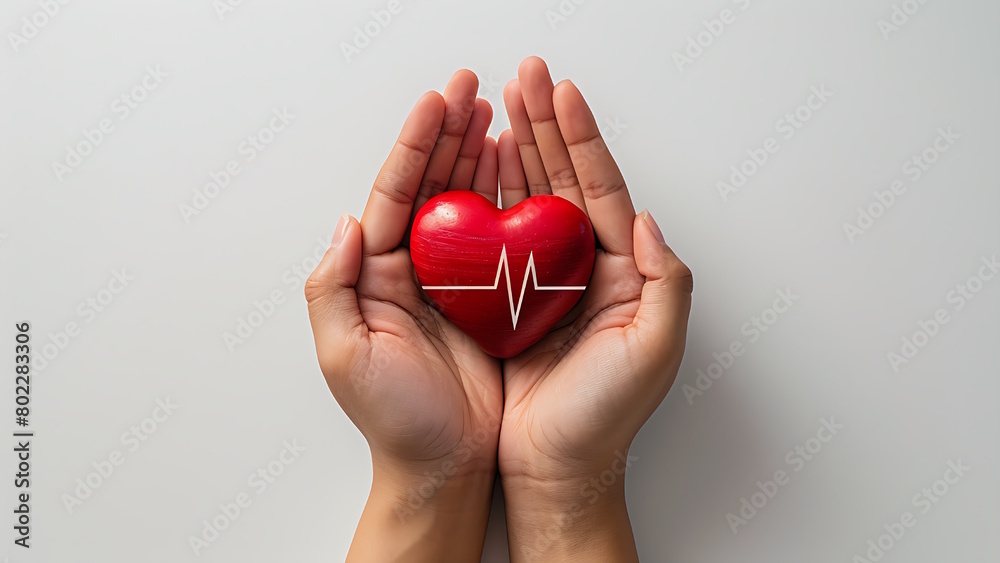 Hands holding red heart, health care, hope, love, organ donation, mindfulness, wellbeing, family insurance and CSR concept, Hands holding red heart, health care, hope, love, organ donation, mindfulness, wellbeing, family insurance and CSR concept,