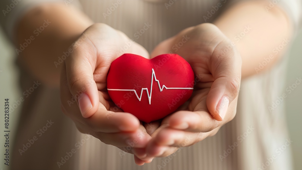 Hands holding red heart, health care, hope, love, organ donation, mindfulness, wellbeing, family insurance and CSR concept, Hands holding red heart, health care, hope, love, organ donation, mindfulness, wellbeing, family insurance and CSR concept,
