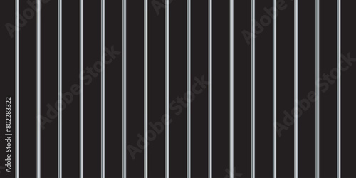 Prison bars realistic metal black background.