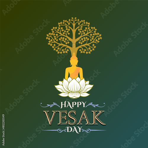 Peaceful Reflections: Vesak Day Artistry.  Celebration art