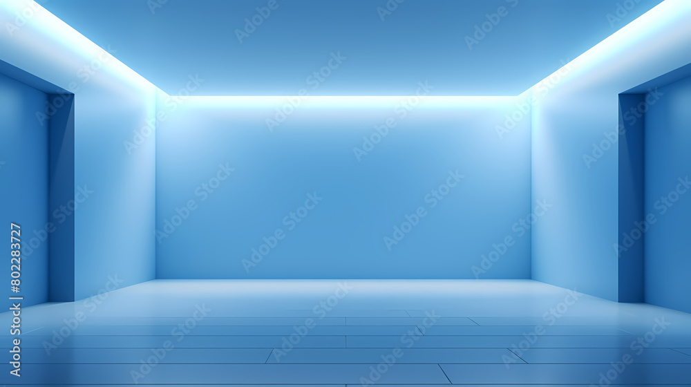 blue empty room blue empty room