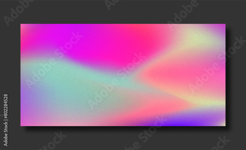 Abstract color gradient modern blurred background and film grain texture template with an elegant