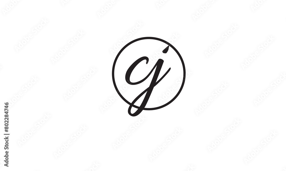 CJ, JC, C, J Abstract Letters Logo Monogram CJ, JC, C, J Abstract Letters Logo Monogram