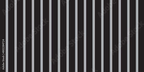 Steel prison bars. Isolated on a transparent background