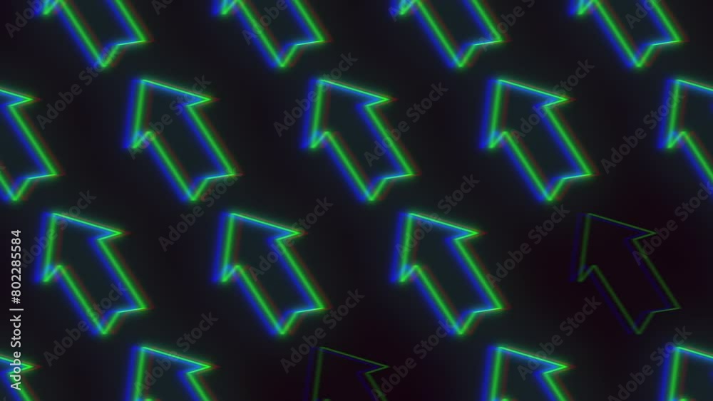 This image showcases a visually captivating pattern of green arrows on a black background. The repeating arrangement of at least 13 arrows creates a dynamic and eye-catching design This image showcases a visually captivating pattern of green arrows on a black background. The repeating arrangement of at least 13 arrows creates a dynamic and eye-catching design