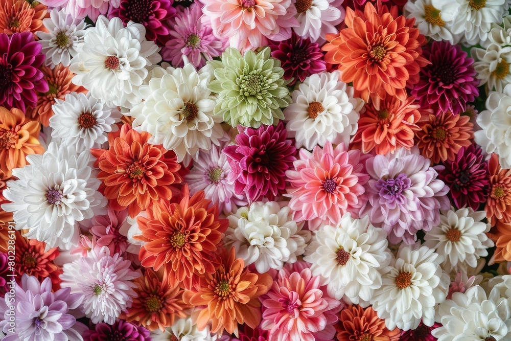 colourful chrysanthemum flowers background, mothers day, easter, summer colourful chrysanthemum flowers background, mothers day, easter, summer