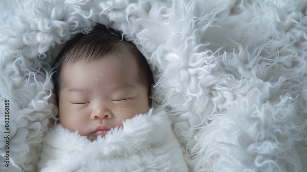 日本人の新生児の赤ちゃん