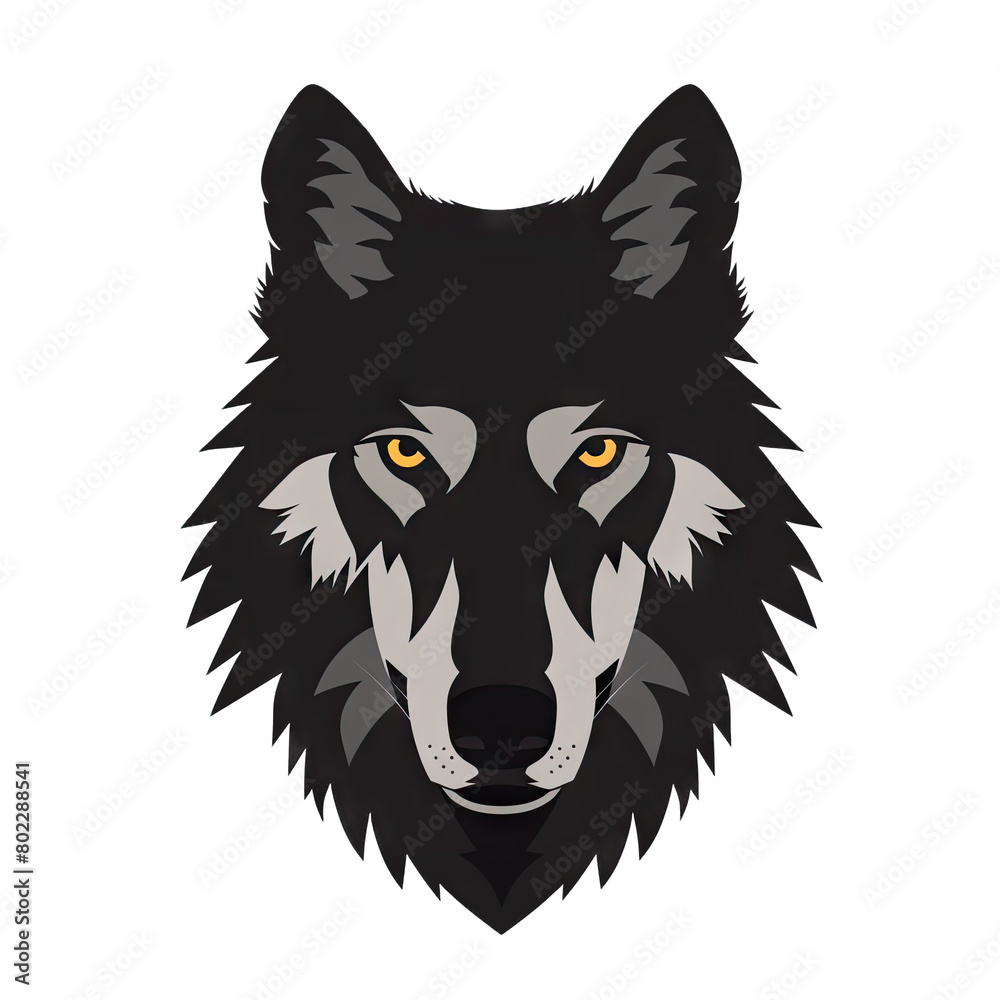 Fototapeta premium vector illustration of wolf