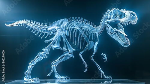 tyrannosaurus rex on Xray © Ariestia