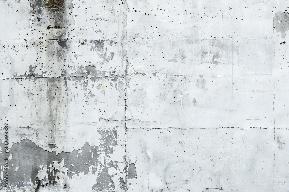 Grunge concrete wall background or texture,  Old white cement wall