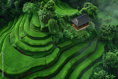 Nature in South East Asia as seen from a bird's-eye view