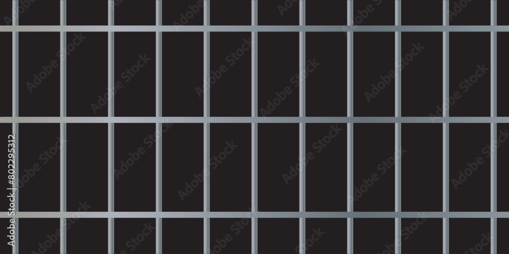 Set of realistic prison metal bars isolated on transparent background ...