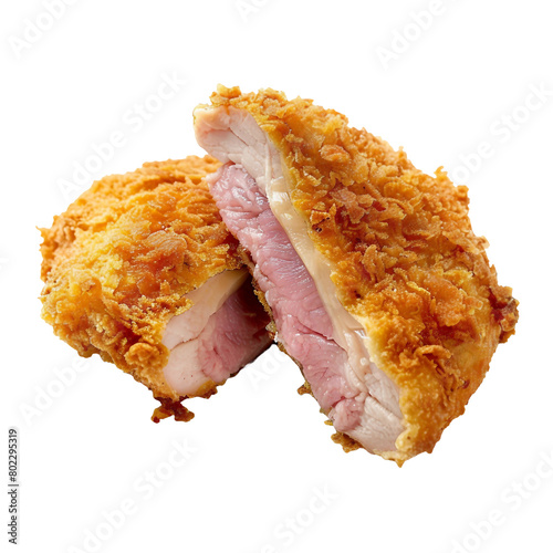 Cordon Bleu, transparent background, isolated image, generative AI photo