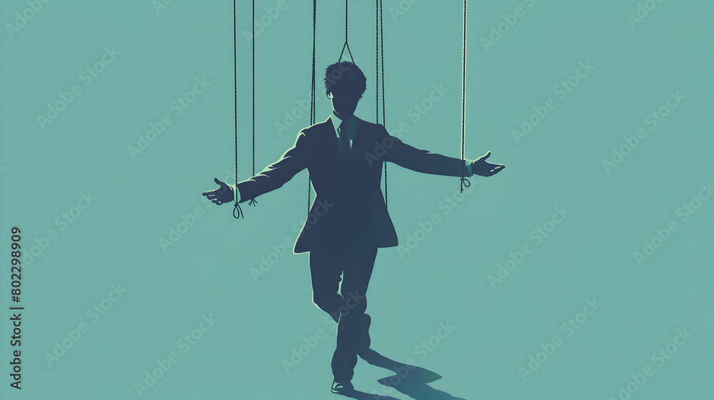 Illustration of a puppet on strings to show lack of control.
Illustration of a puppet on strings to show lack of control.