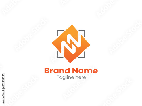 Free Download N letter logo design. NN logo. NN design. Initial letter NN monogram logo.  - GFXLoad