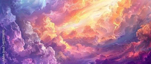 Colorful clouds background. #802299595