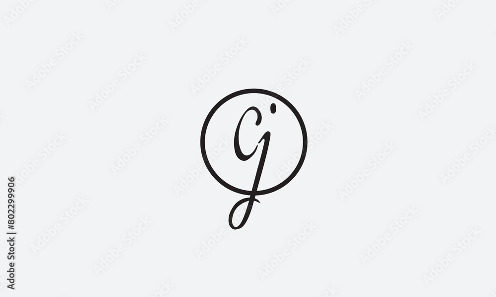 CJ, JC, C, J Abstract Letters Logo Monogram CJ, JC, C, J Abstract Letters Logo Monogram