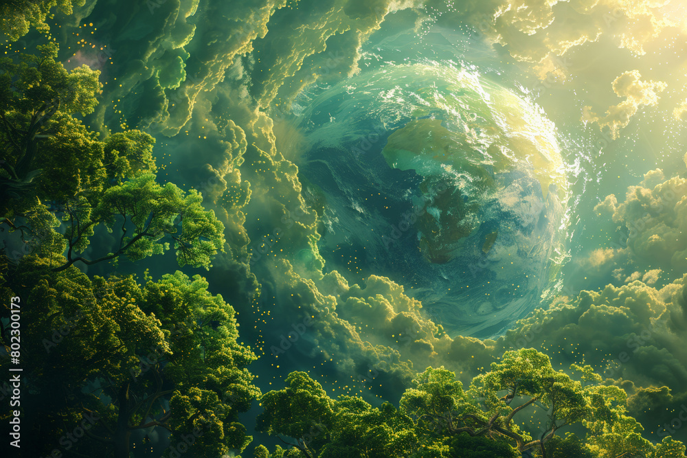 Fototapeta premium Enchanted Forest Planet