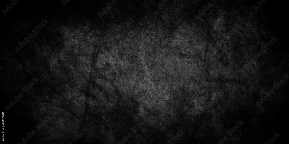 Rough Black wall slate texture of old grunge wall, dark Black textured grunge background, black chalk board or blackboard scratch texture.