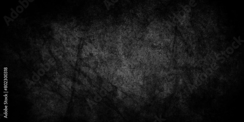 Rough Black wall slate texture of old grunge wall, dark Black textured grunge background, black chalk board or blackboard scratch texture.