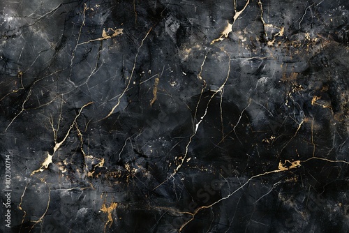 Black marble texture with gold veins, Abstract background and texture for design