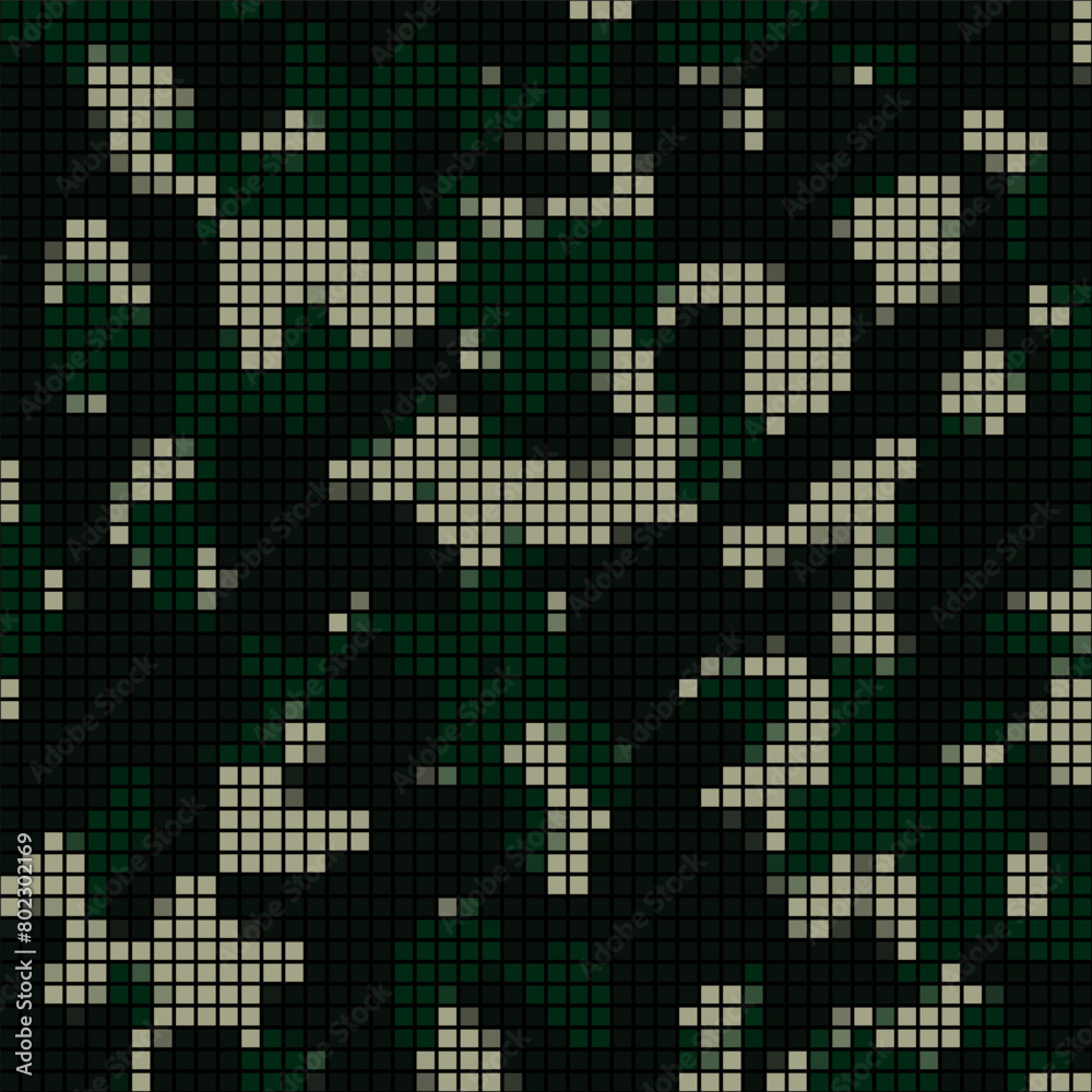 Grid camouflage pattern editable background. Use for tactical background. Vector Format Illustration 