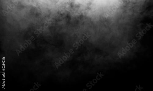 moody black and white smoke background	 photo