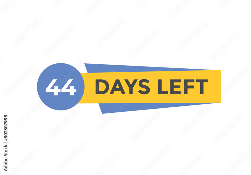 44 days to go countdown template. 44 day Countdown left days banner design. 44 Days left countdown timer
44 days to go countdown template. 44 day Countdown left days banner design. 44 Days left countdown timer
