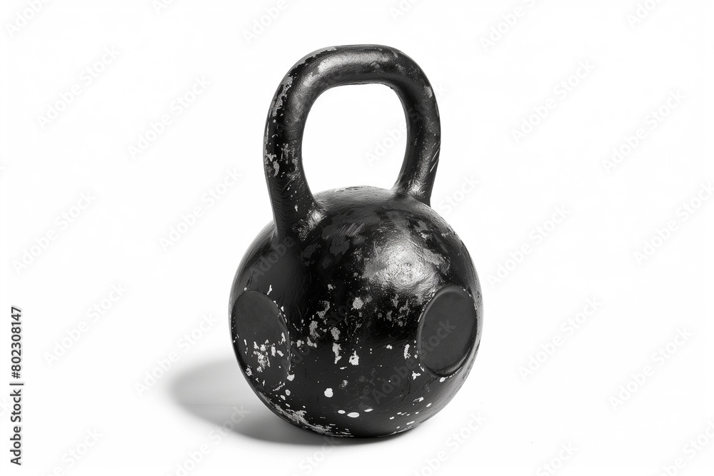 Fototapeta premium a large black kettlebell
