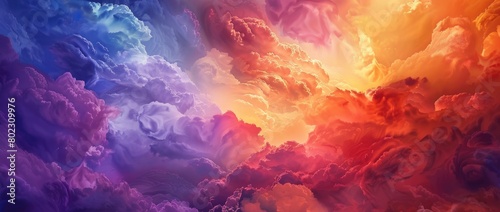 Colorful clouds background.