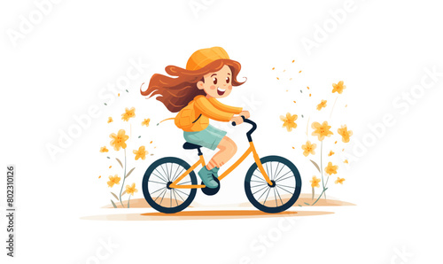 bike vector flat minimalistic isolated illustration