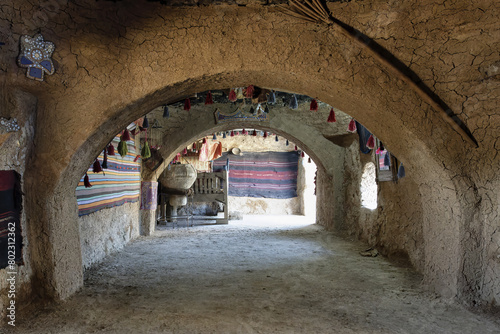Interior of traditional mud brick houses, Harran, Turkey