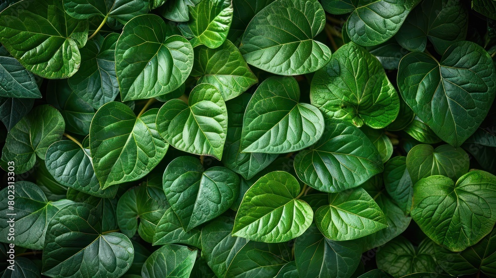 Close Up of Green Leaves on a Plant Close Up of Green Leaves on a Plant