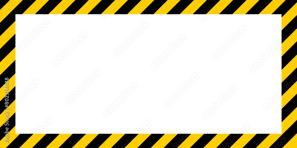 black and yellow warning striped vector design