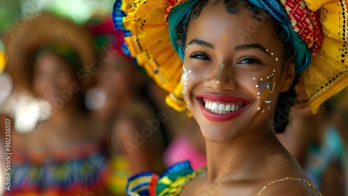 Celebrating Brazilian Culture through Colorful Traditions, Music, Dance, and Diverse Heritage. Concept Brazilian Culture, Colorful Traditions, Music, Dance, Heritage, Celebration photo