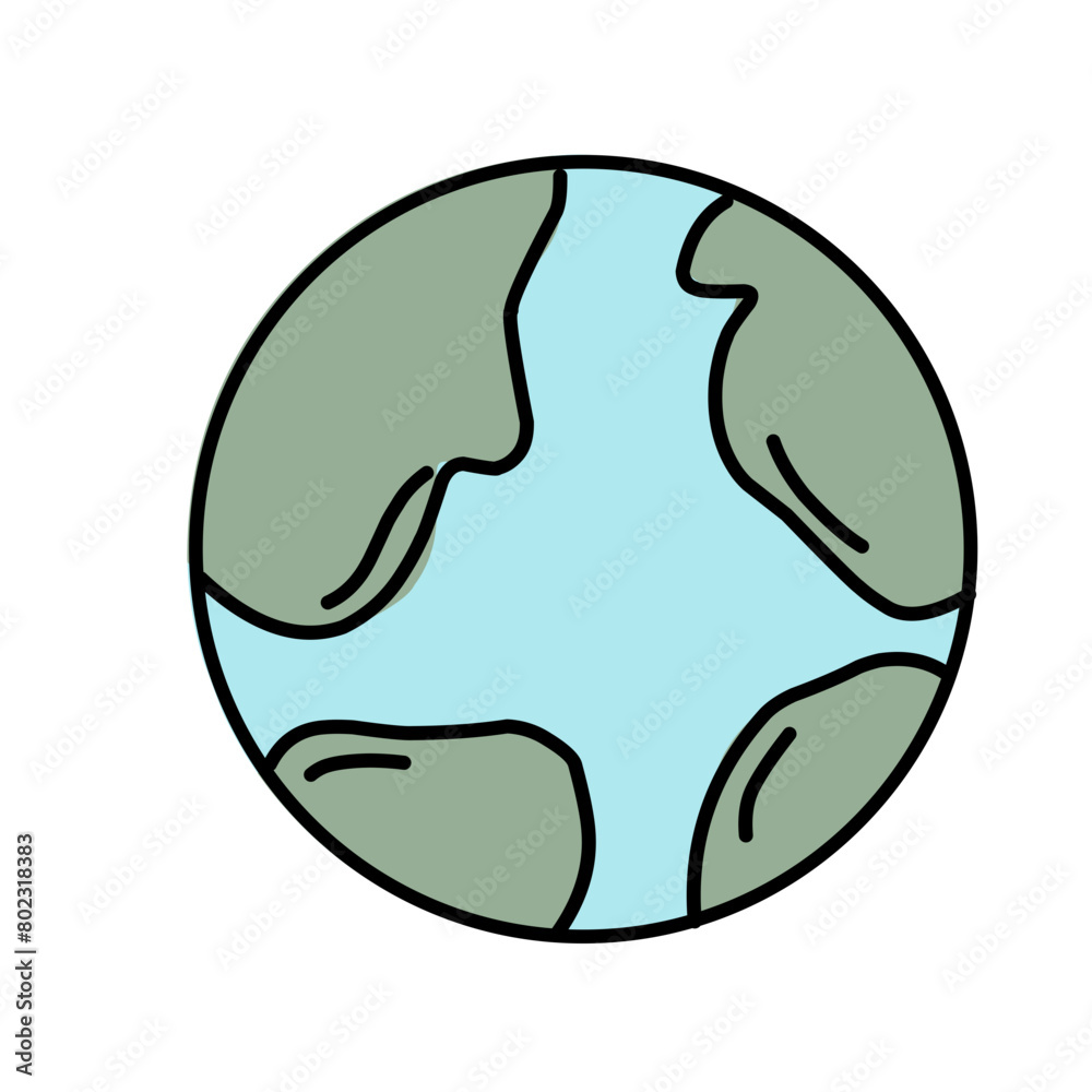 earth illustration icon earth illustration icon
