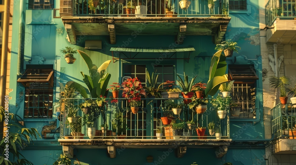 Every street corner and balcony in the city brims with plant life