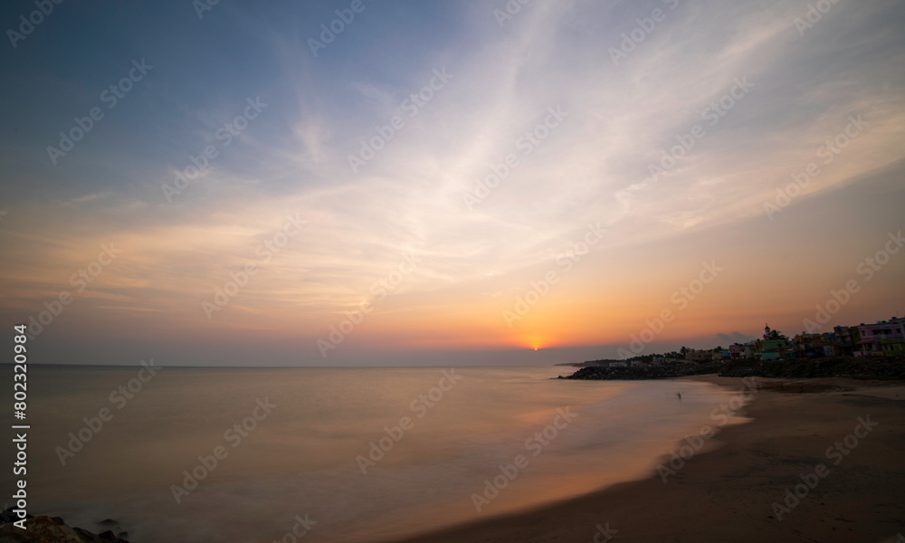 Obraz premium sunset on the beach