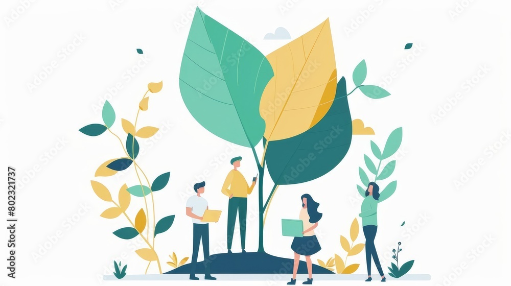 Illustrate the commitment to sustainable and ethical branding practices by a new business Illustrate the commitment to sustainable and ethical branding practices by a new business