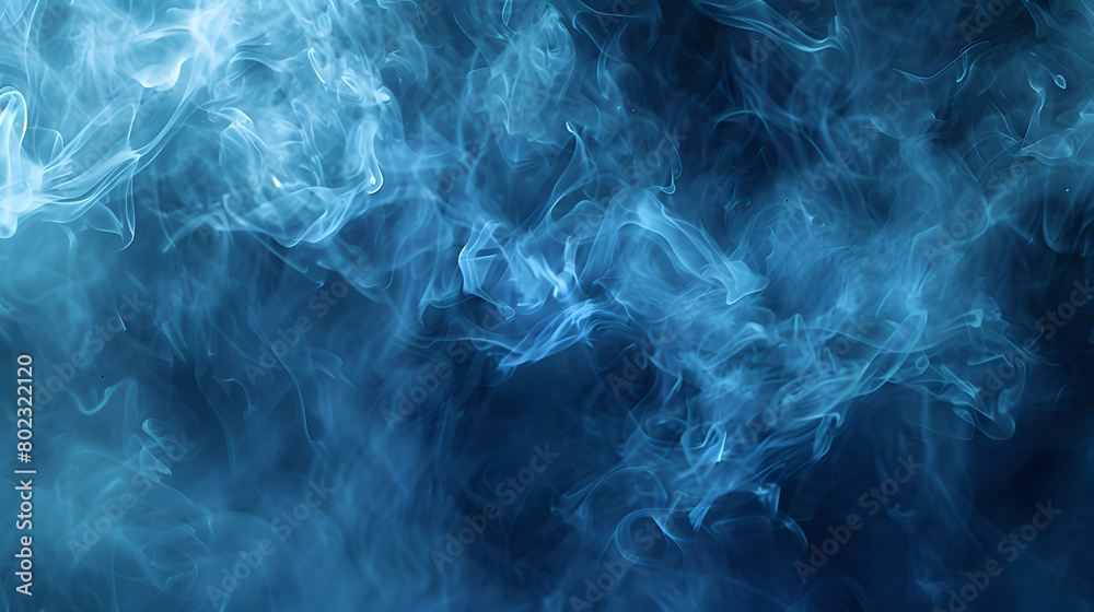 Smoky Blue Background. Generative AI. Smoky Blue Background. Generative AI.