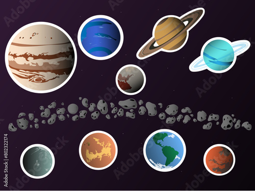Planet Sticker Sheet