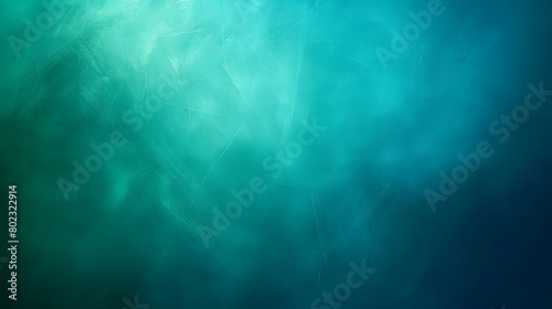 Teal green blue gradient Background. Generative AI.