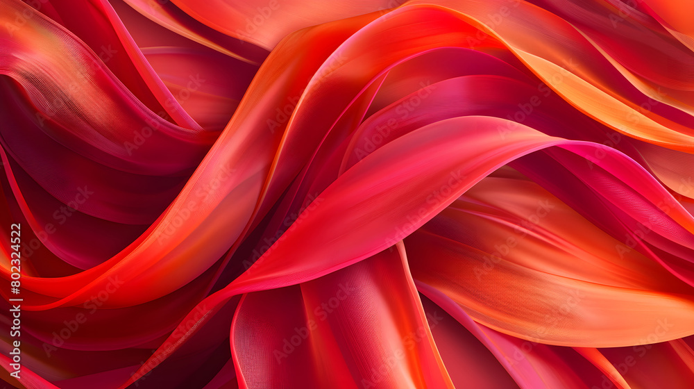 Obraz premium Twisted Ribbon Background. Generative AI.