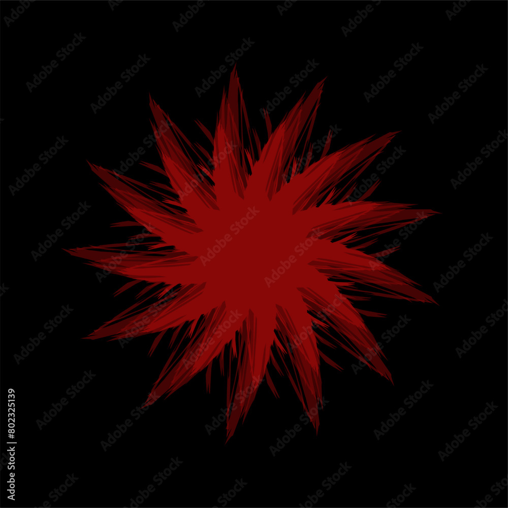 Vector black red abstract op-art art element. Optics, visual arts, artistic elements, spirals. Vector black red abstract op-art art element. Optics, visual arts, artistic elements, spirals.